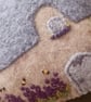 Handmade Felt Embroidered Lavender Cottage - Image 6