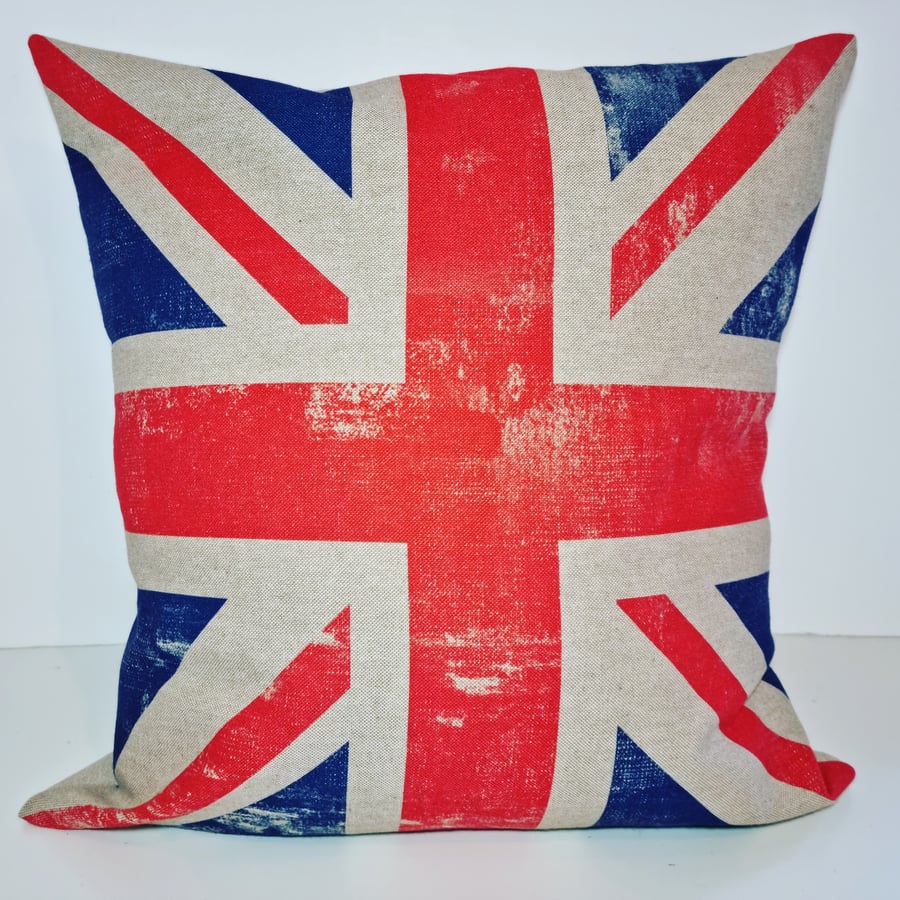 Retro style Union Jack cushion cover