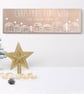 Personalised Christmas Houses Wood Sign - 4 colours - Image 3