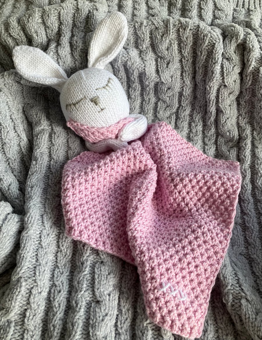 Hand Knitted ‘Snuggle Bunny’ Comforter