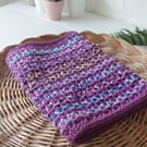Crochet Chunky Stripe Neck Warmer Cowl
