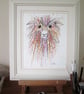 Cute Brown Sheep. Original painting - Image 4