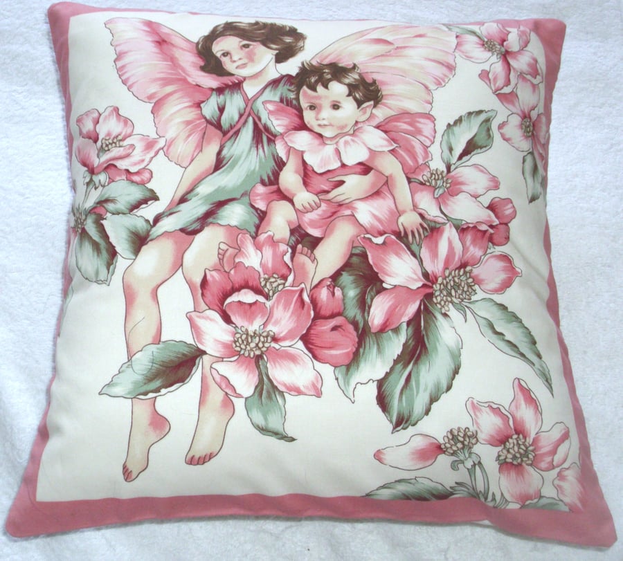 Apple Blossom Fairies cushion