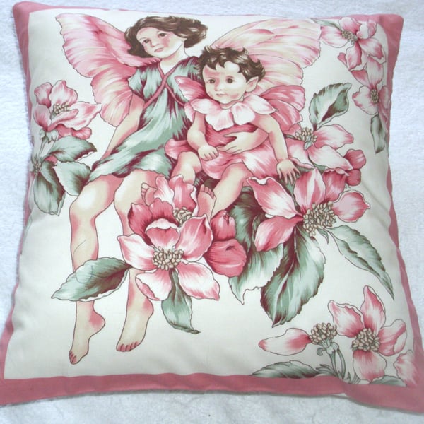 Apple Blossom Fairies cushion
