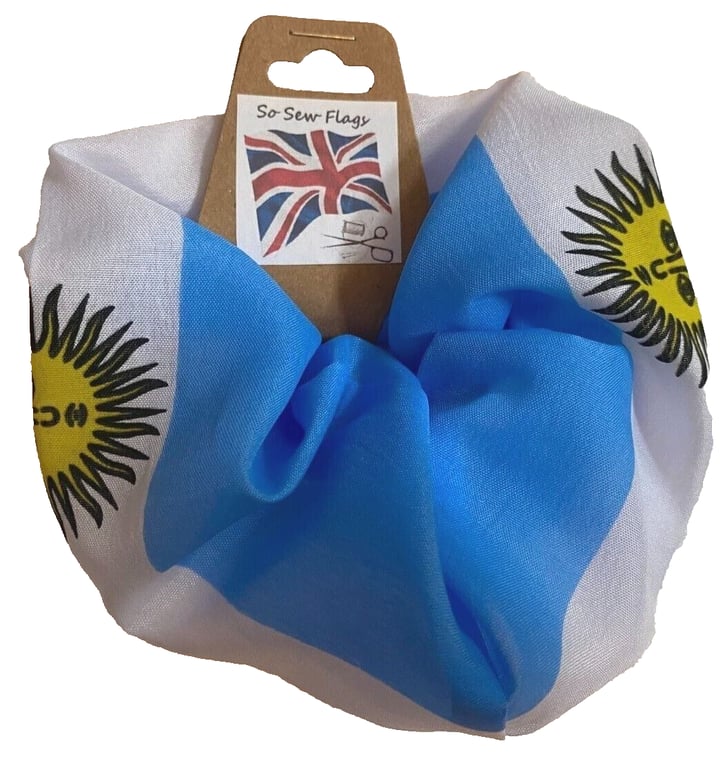 Argentina Flag Hair Scrunchie Scrunchies Accessory Band Elastic