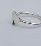 Domed Heart Ring in Sterling Silver, size M - Image 2