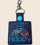 Be Your Own Happy Keyring - Positive Rainbow Bag Charm - Image 3
