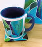 Seahorse mug bundle. Mug, coaster, fridge magnet and greeting card - Image 2