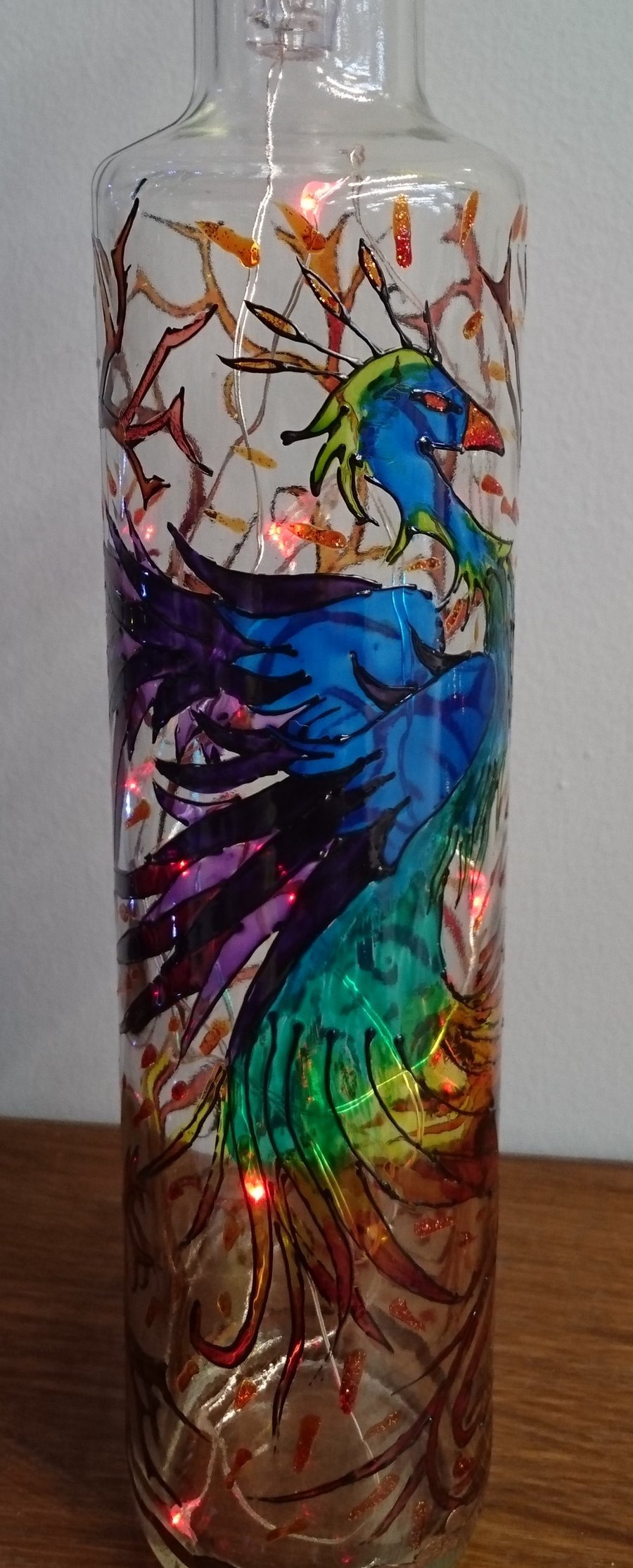 Spectrum Firebird - Handpainted Bottle Light