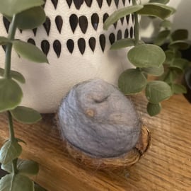 Needle felted sleeping squirrel 