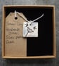 Handmade Ceramic Cow Parsley and swallows pendant - Image 5