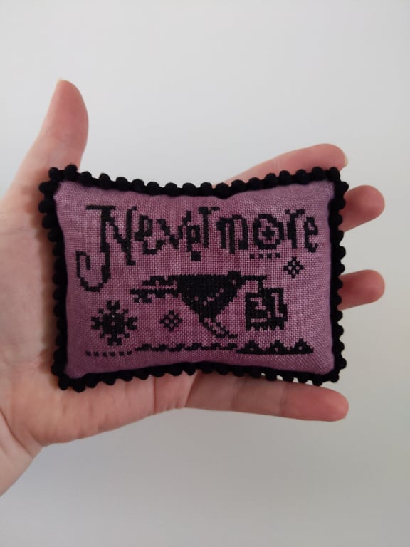 Nevermore, Poe inspired decorative pillow