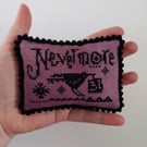 Nevermore, Poe inspired decorative pillow
