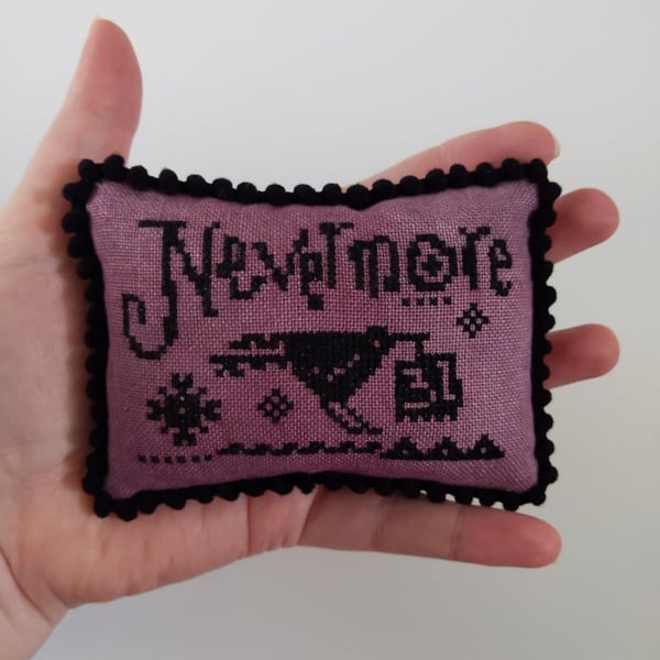 Nevermore, Poe inspired decorative pillow