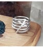 Multi band cross ring sterling silver - Image 2