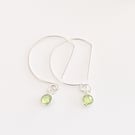 Contemporary Peridot drop earrings 