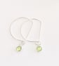 Contemporary Peridot drop earrings 