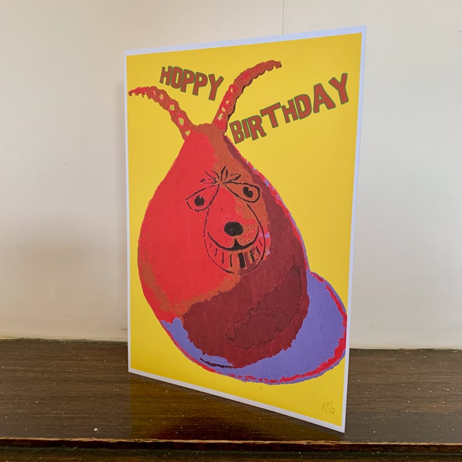 Birthday Card: Spacehopper (13x18cm)