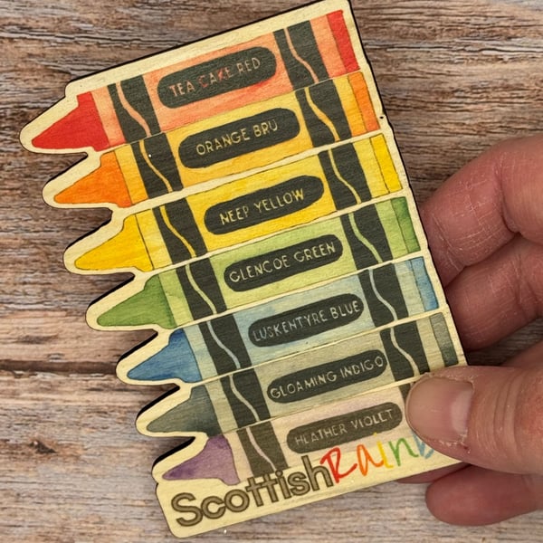 Rainbow Crayon Magnet