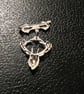 Reindeer Stag Christmas Winter Pin Brooch - Image 3