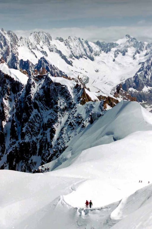 Chamonix Aiguille du Midi Mont Blanc Massif French Alps France Photograph Print
