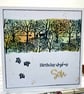 Son Birthday Card - nature, leaves, trees, deer, handcrafted - Image 6