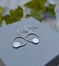 Sterling Silver Circle Earrings with Textured Discs - JBJ1107 - Image 5