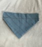 Blue Patterned Large Dog Bandana