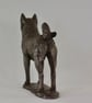 Standing Shiba Inu Animal Statue Small Bronze Resin Sculpture - Image 5