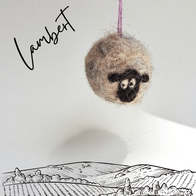 Lambert the Sheep keyring and a pocket-sized stress buddy S