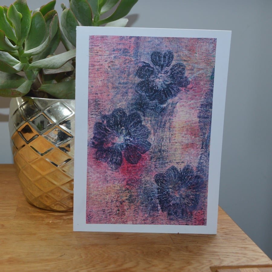 Flower greeting card