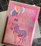 Handmade pony card 