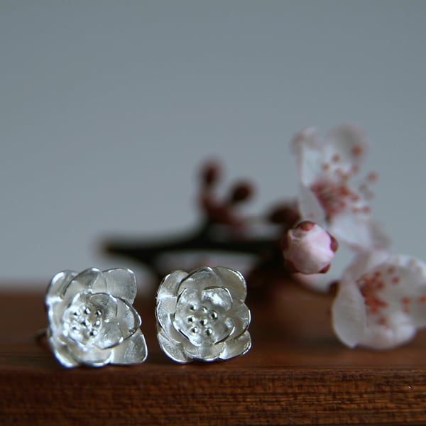 Blossom Earrings - Flower Stud Earrings - Floral Jewellery - Gift for Her