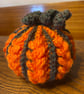 Crochet Pumpkin Decoration Ornament - reusable home decor Halloween autumn