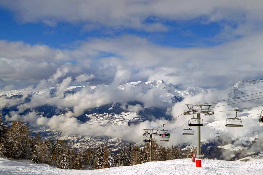 Les Arcs Arc 1800 Paradiski French Alps France Photograph Print