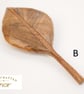 Handmade Leaf Brooch - Handcarved Upcycled Cherry and Sapele Wood Jewellery - Image 3