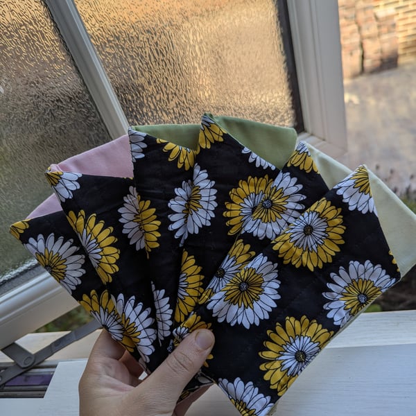 Sunglass cases - Yellow & White Daisy 