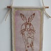 Running Hare - Screen Printed Hanger 
