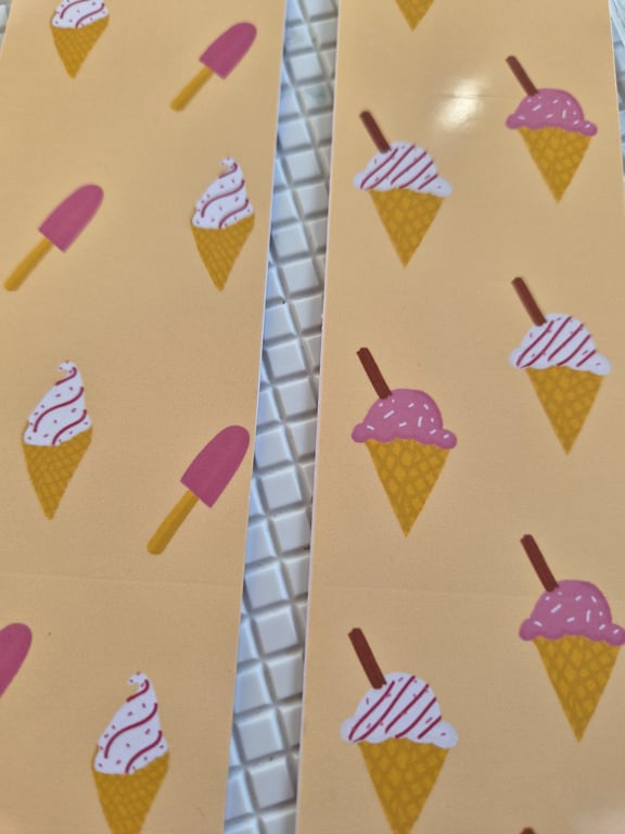2 pack,Summertime bookmarks, waffle cone & ice lolly