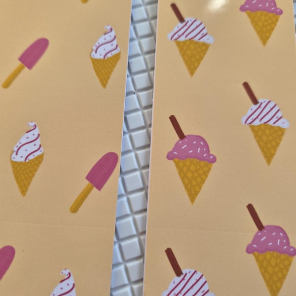 2 pack,Summertime bookmarks, waffle cone & ice lolly