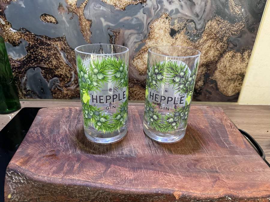 Hepple Gin glasses (pair)