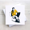 Star Trek Kirk Funny Geeky Blank Greetings card