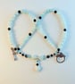 Amazonite Hearts Necklace With Black Swarovski Crystals - Handmade In Devon - Image 10