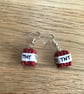Minecraft TNT dynamite explosive gamer polymer clay dangly earrings - Image 5
