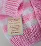 Designer Baby Girls Hooded Jacket Hand Knitted  9 - 18 months size - Image 2