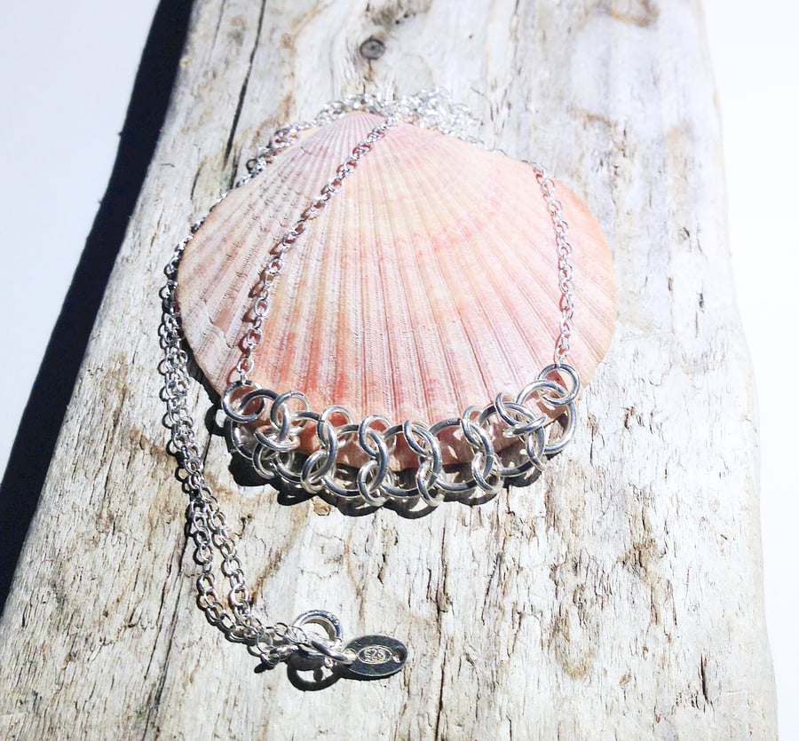 Sterling Silver Necklace (NKSSCNCM1) - UK Free Post