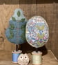 Little Liberty pale blue print tree with green leaves  - Image 5