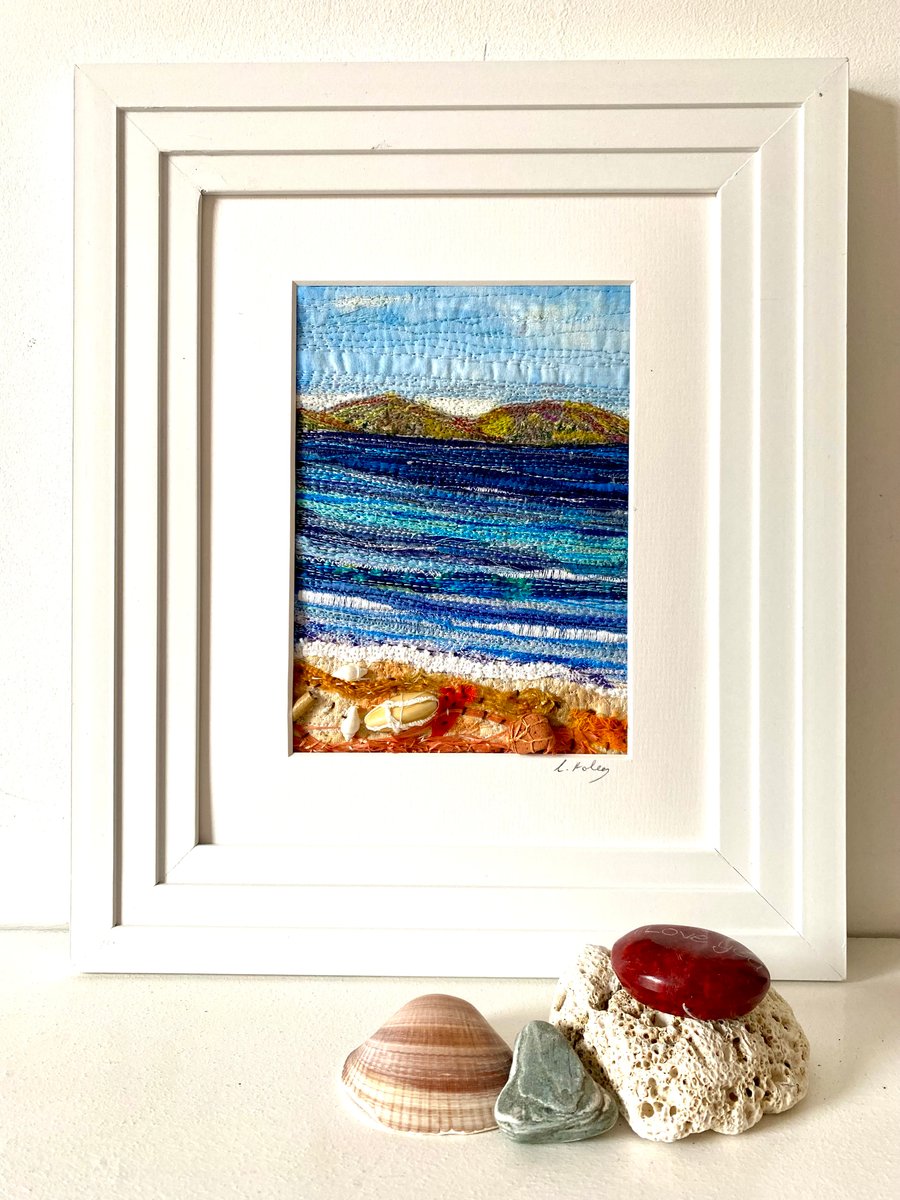 Looking out to sea, a view from the shore 