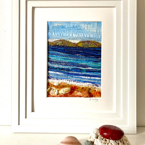 Looking out to sea, a view from the shore 