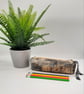Pencil case box shaped in gold and grey.  - Image 8
